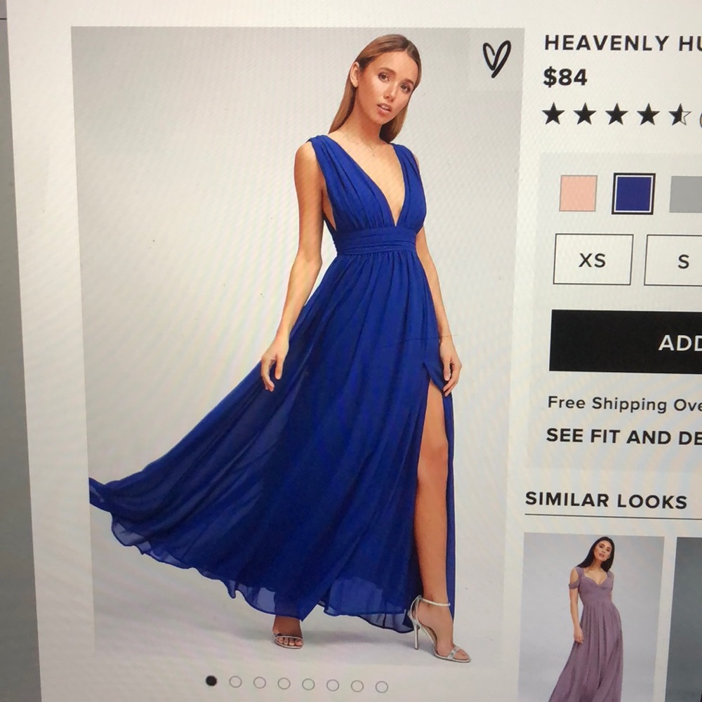 Royal Blue Maxi/formal dress